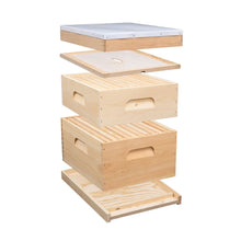 Load image into Gallery viewer, Pura™ 10-Frame Assembled Hive Kit | Single Deep &amp; Single Medium

